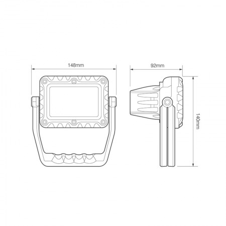 USB Rechargeable LED Work Light with Folding Stand USB Rechargeable LED Work Light with Folding Stand